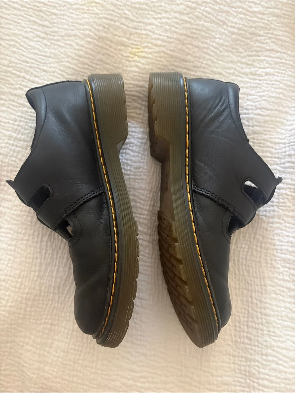 Dr. Martens Black Kids Double-Buckle Mary Jane Shoes